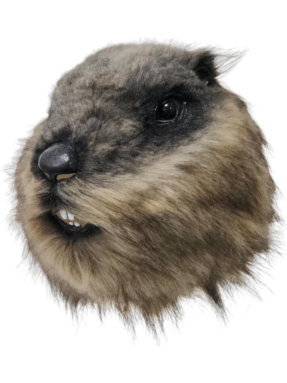 Plush Groundhog Latex Mask - Full Head Costume for Halloween, Cosplay & Parties